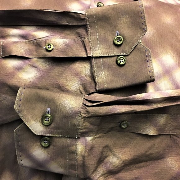 BUGATCHI Spread Collar Cotton Button Front Shirt - Picture 11 of 16